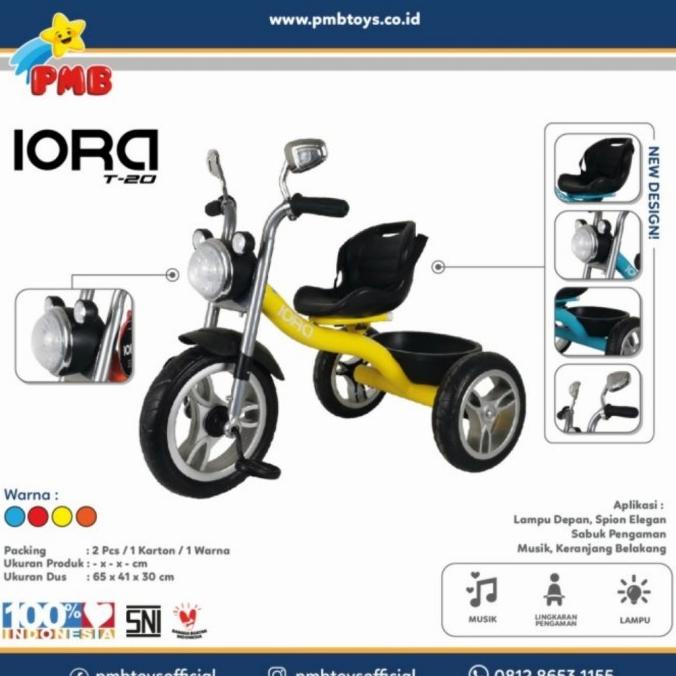 Sepeda Anak Roda Tiga Pmb Iora T20 #Original