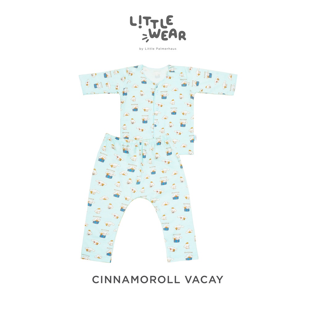[Size 0-12m] Little Wear By Little Palmerhaus Cinnamoroll Long Sleeve Setelan Panjang Bayi