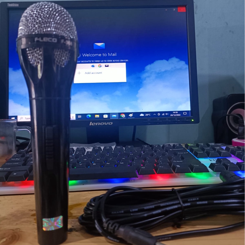 MICROPHONE KABEL FLECO F-368 MICROPHONE PROFESIONAL KUALITAS TERBAIK