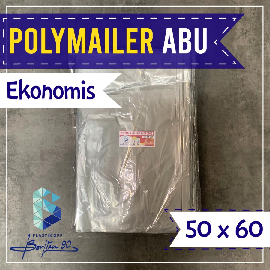 Plastik Polymailer Abu Ekonomis 50x60 Kantong Plastik Packing Polymailer Online Shop Amplop Plastik 