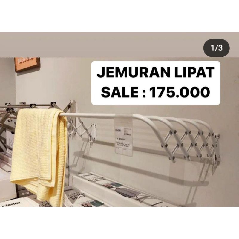 jemuran lipat / jemuran handuk hemat tempat / / jemuran minimalis