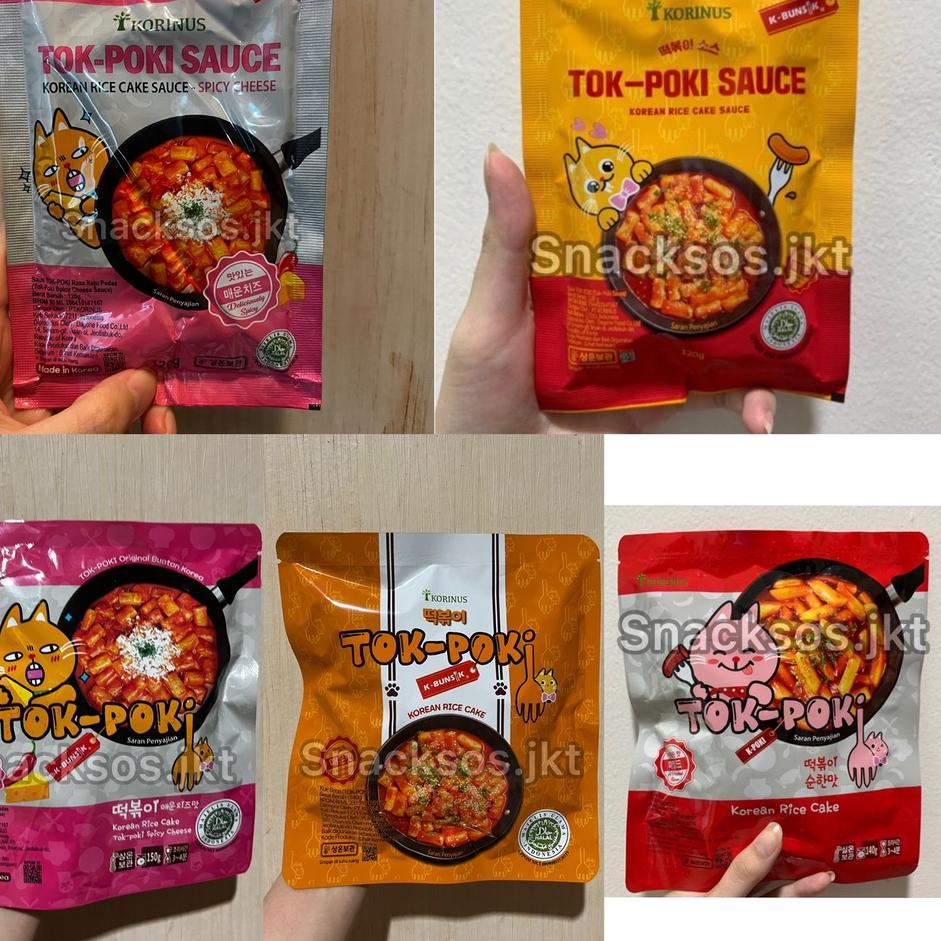 

❤[PROMO ⚡ALE!!!]❤ Korinus Korean- bunsik Yopokki / Topokki / Tteokbokki SAUCE Saus SWEET&SPICY / MILD / SPICY CHEESE