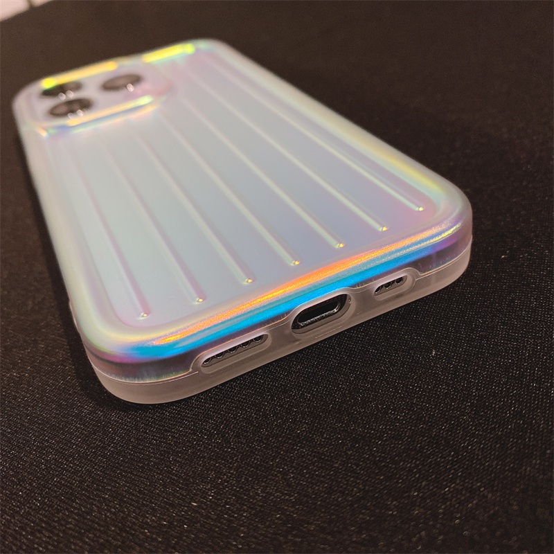 IPHONE Casing Edge Warna-Warni Kompatibel Dengan Iphone11 12 13 14 Pro Max 14Plus All Inclusive IMD Soft Casing