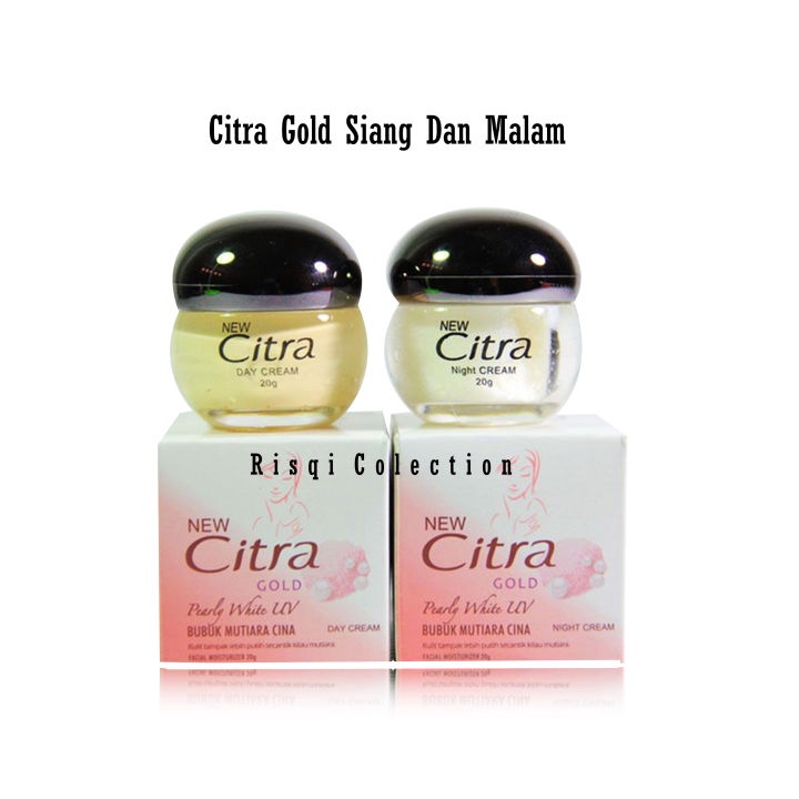 Citra Gold Day and Night Cream - Krim Siang Malam Citra Gold/ Cream Wajah Glowing