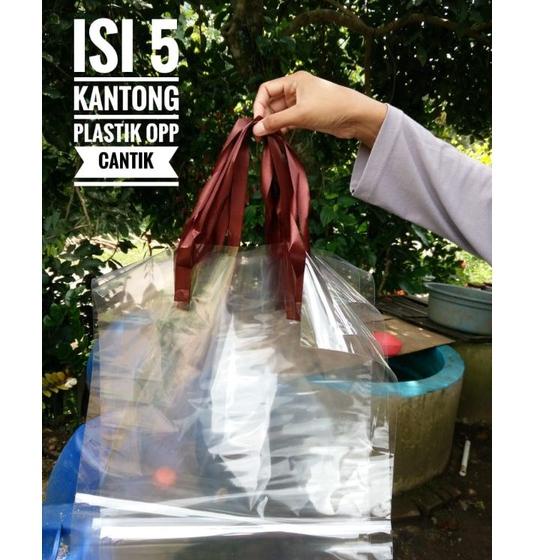 

[H-85]♤» Plastik opp buket 5pc sudah ada pita pegangan proses cepat