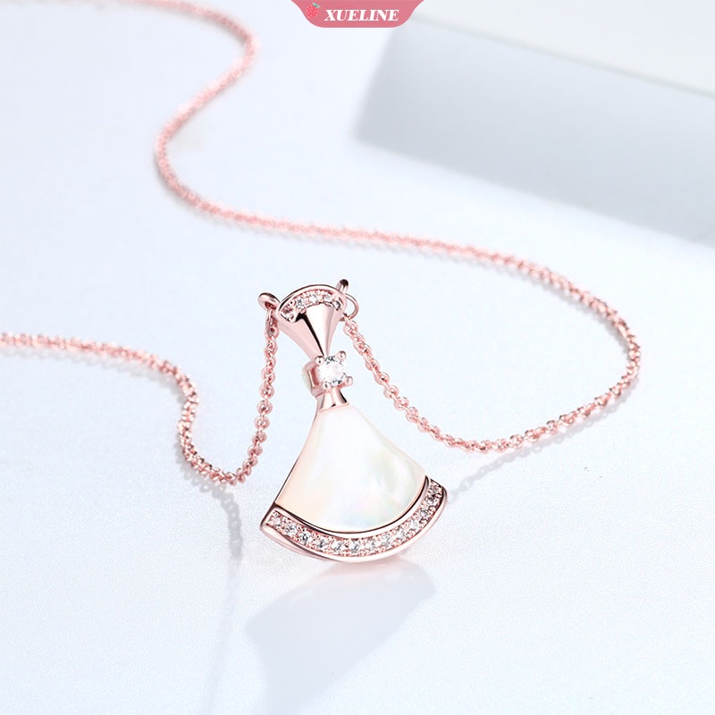 Sederhana ginkgo biloba Liontin Kalung Perhiasan fashion Wanita Kristal Berkualitas Tinggi Rantai Halus Liontin Kalung Perhiasan Hadiah [ZXL]