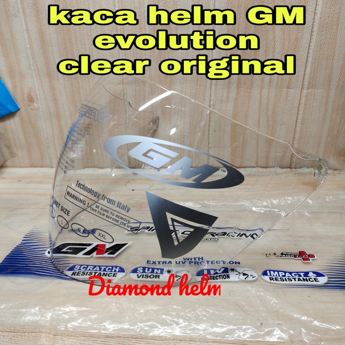 Kaca Kaca Helm Gm Evolution, Gm Fighter,Gm Icon Clear Original