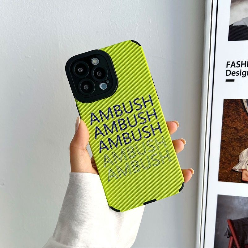 IPHONE Casing Ponsel Desain Kata Inggris Berulang Kompatibel Dengan Iphone12 13 14 11 Pro Max X Xs Max Xr Mlmkm