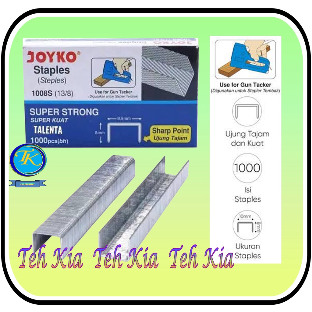 

Isi Staples Tembak / Refill Gun Tacker Joyko 1008S (13/8)