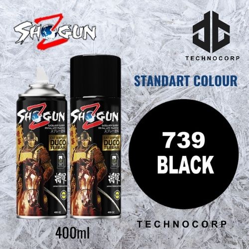 

Cat Semprot SHOGUN Z 739 BLACK / HITAM SUPER BLACK KILAT POLOS 400cc