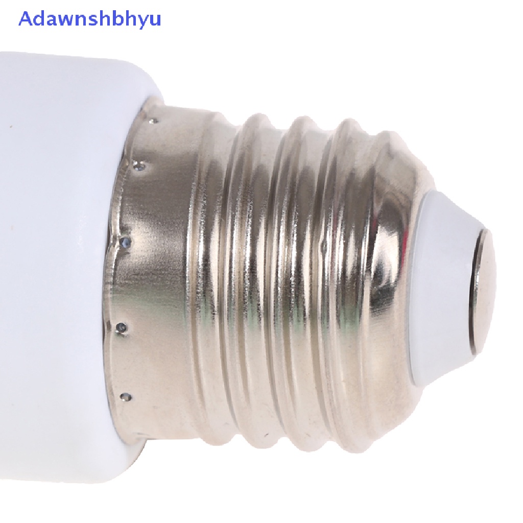 Adhyu 220V E27 ABS Putih Konektor Aksesoris US/EU Plug Screw Bulb Base Adapter ID