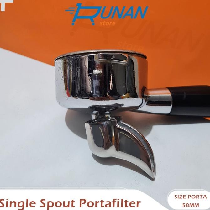 CJ Single Spout Portafilter 58mm Porta Filter Spout Splitter Mesin Kopi