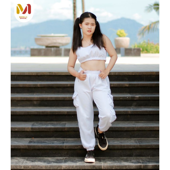 MIFFELLA - Celana panjang wanita||jogger one set