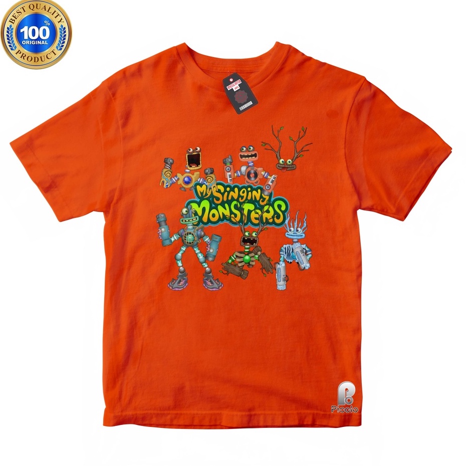 BAJU ANAK KAOS ATASAN ANAK MOTIF EPIC WUBBOX MY SINGING MONSTER UNISEX Bahan COTTUN (FREE NAMA)