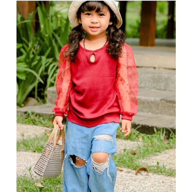 Chalista blouse allsize 2-5thn / atasan brukat anak perempuan nablfashion