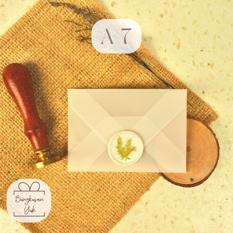

[isi 10] A7 Grosir Vellum Envelope translucent transparent