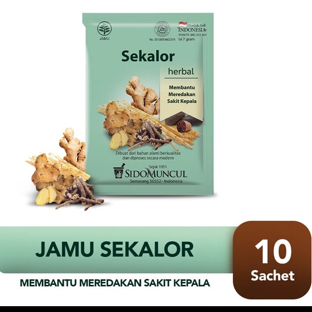 

SIDOMUNCUL Jamu Sekalor 1 pack isi 10 Sachet