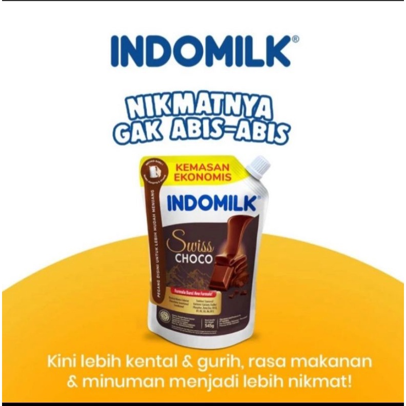 

INDOMILK SWISS CHOCO 545 pouch