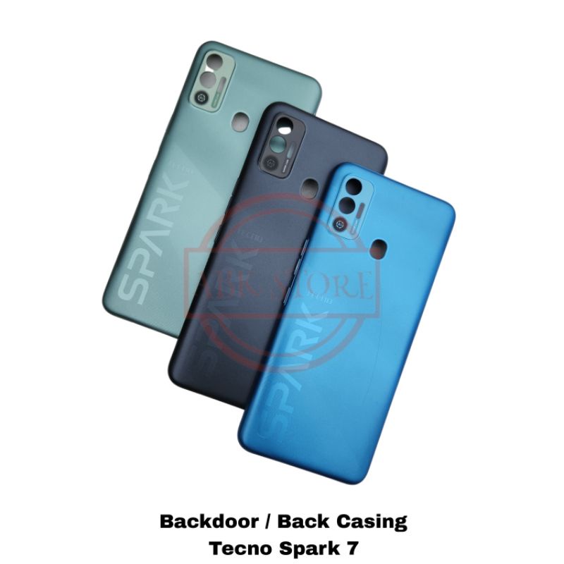 TUTUP BELAKANG BACKDOOR BACK CASING TECNO SPARK 7 BACKCOVER HOUSING