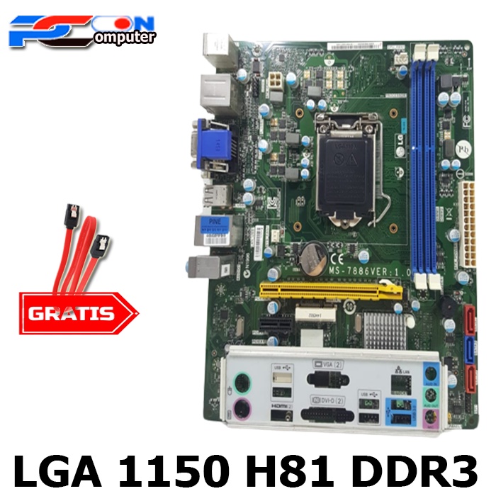 MOBO Mainboard Motherboard  Intel LGA 1150 H81 OEM Onboard