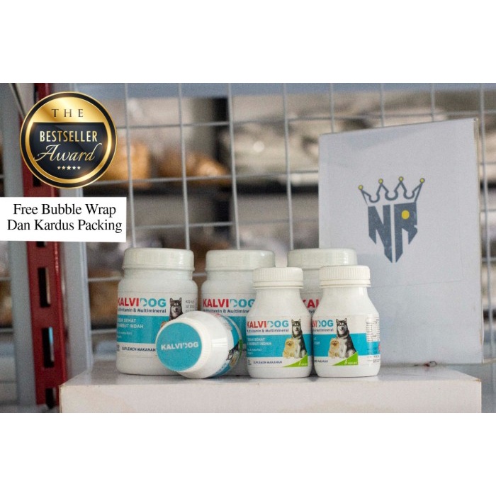 KALVIDOG MULTIVITAMIN VITAMIN BULU ANJING/VITAMIN ANJING/VITAMIN BULU