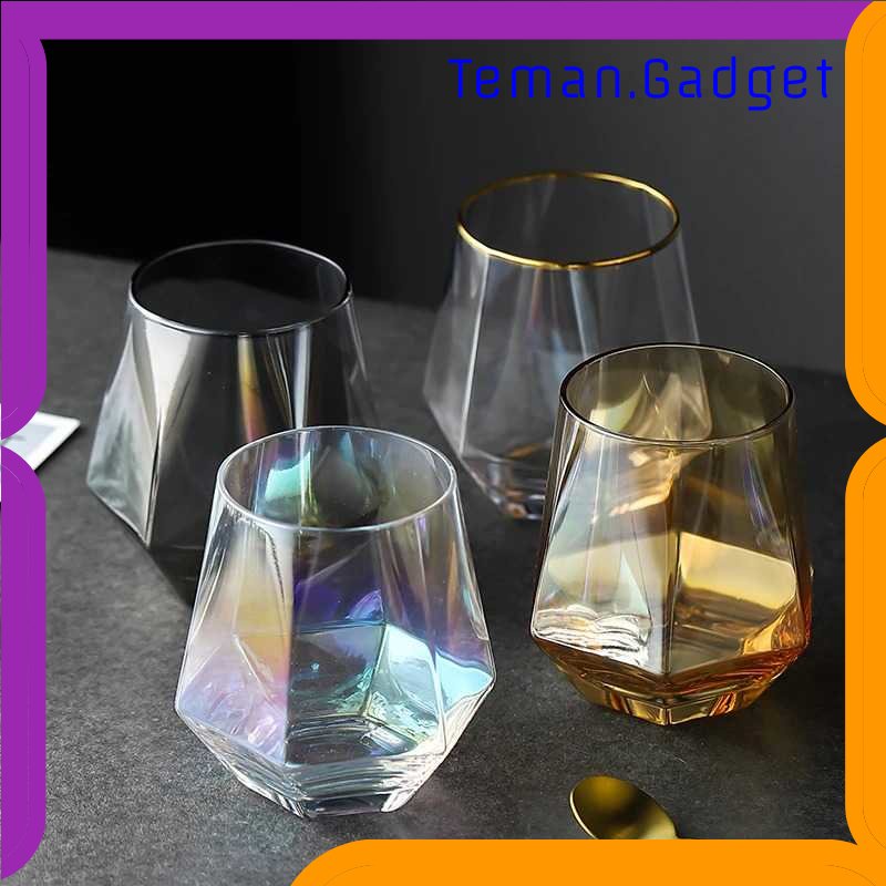 TG - DPR GLASSWARE Gelas Minuman Diamond Crystal Glass Cup 310 ml - GW107