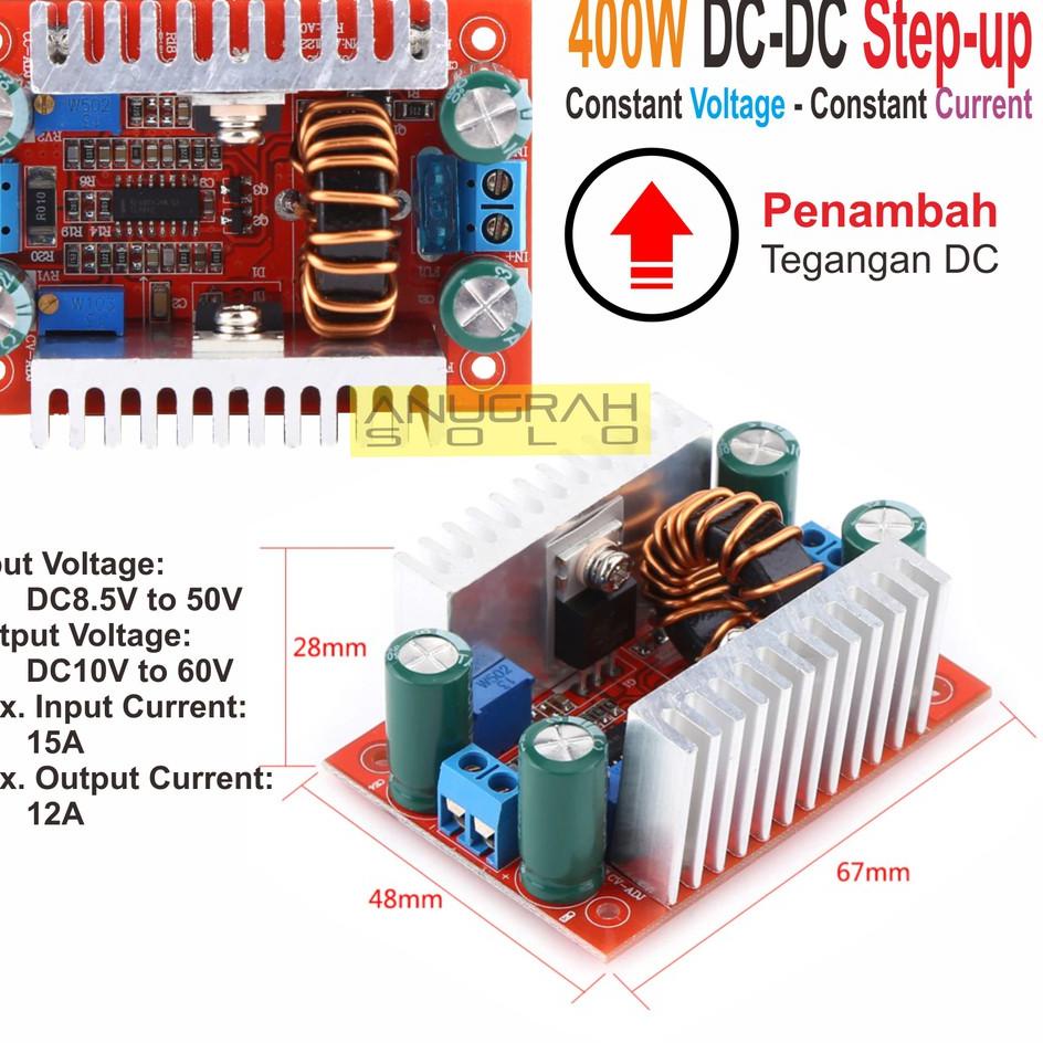 Menarik DC-DC Step Up Boost Module 400W DC Constant Current Constant Voltage