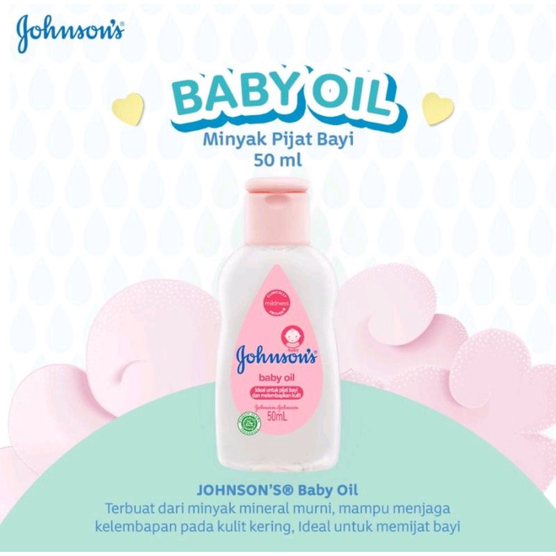 JOHNSON'S BABY OIL 50/100ML