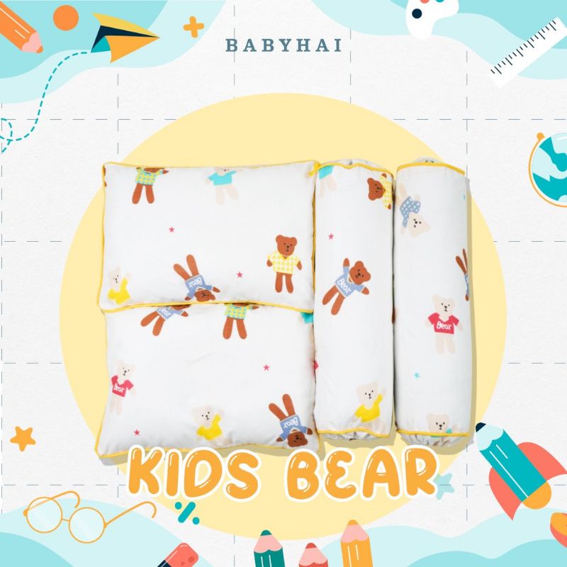 Babyhai bantal guling bayi set isi 4pc