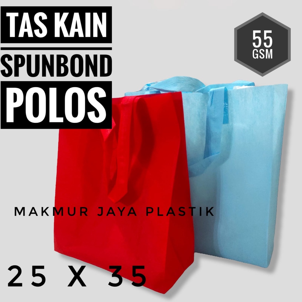 

Tas Bingkisan Parcel Souvenir Kain Handle Spunbond Warna Polos Ukuran 25 x 35 Isi 12 PC - Belanja