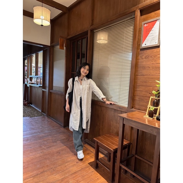 OVERSIZED SHIRTDRESS BY FORLADEE | SLIT DRESS