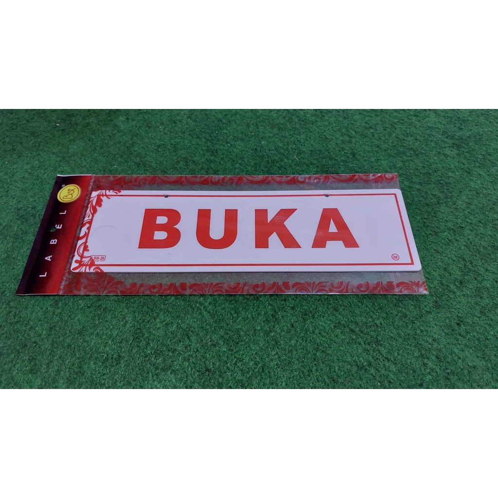 

Label Akrilik Buka/Istirahat Besar Gantung