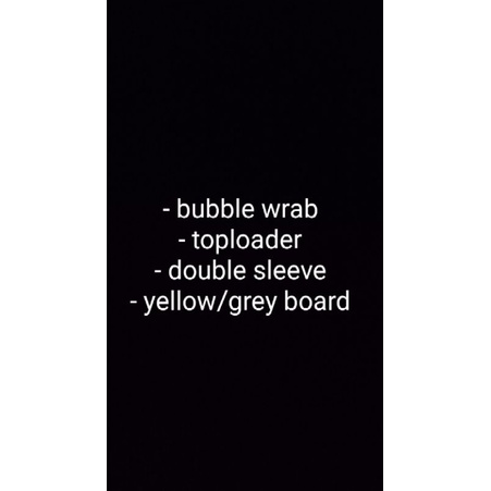 

extra packing photocard / lomocard