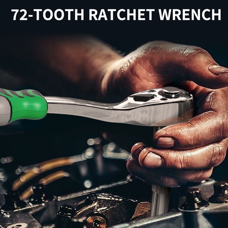 ISKU Kunci Shock Set 53pcs 24gigi/Full Lengkap Socket Toolkit 53pcs kunci Mata Sok