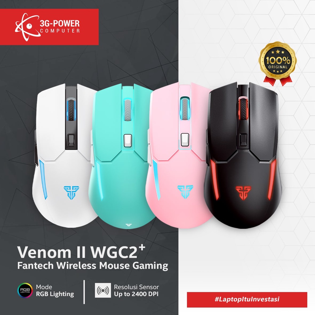 Jual Fantech WGC2 Venom II Wireless Gaming Mouse | Shopee Indonesia