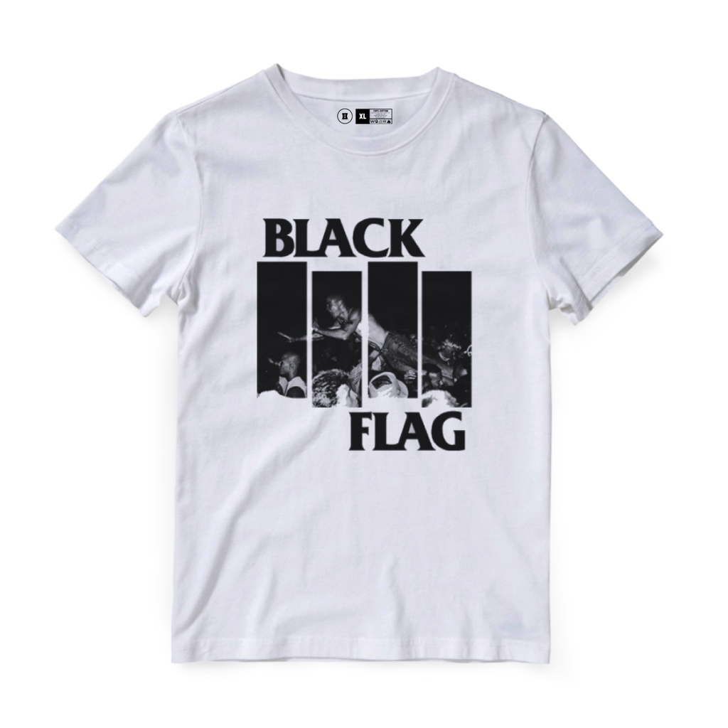 Kaos Band Original "CONCERT" Black Flag Tshirt