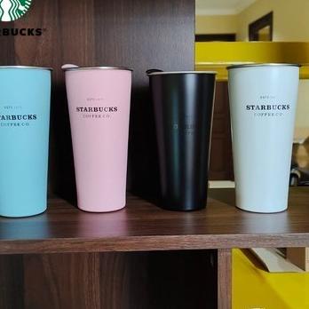 Stok Baru Mug Starbucks unik 500 ml / Gelas Starbucks Stainless Tutup Berwarna