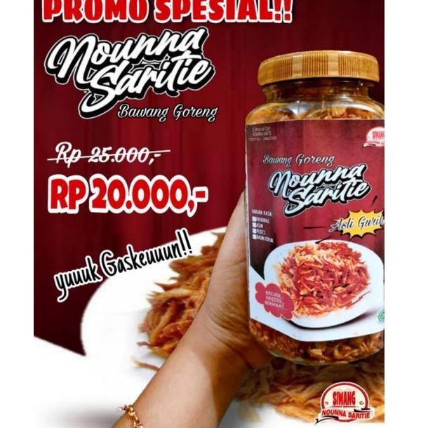 

✄✄ Bawang Goreng Nounna Saritie 250 gr