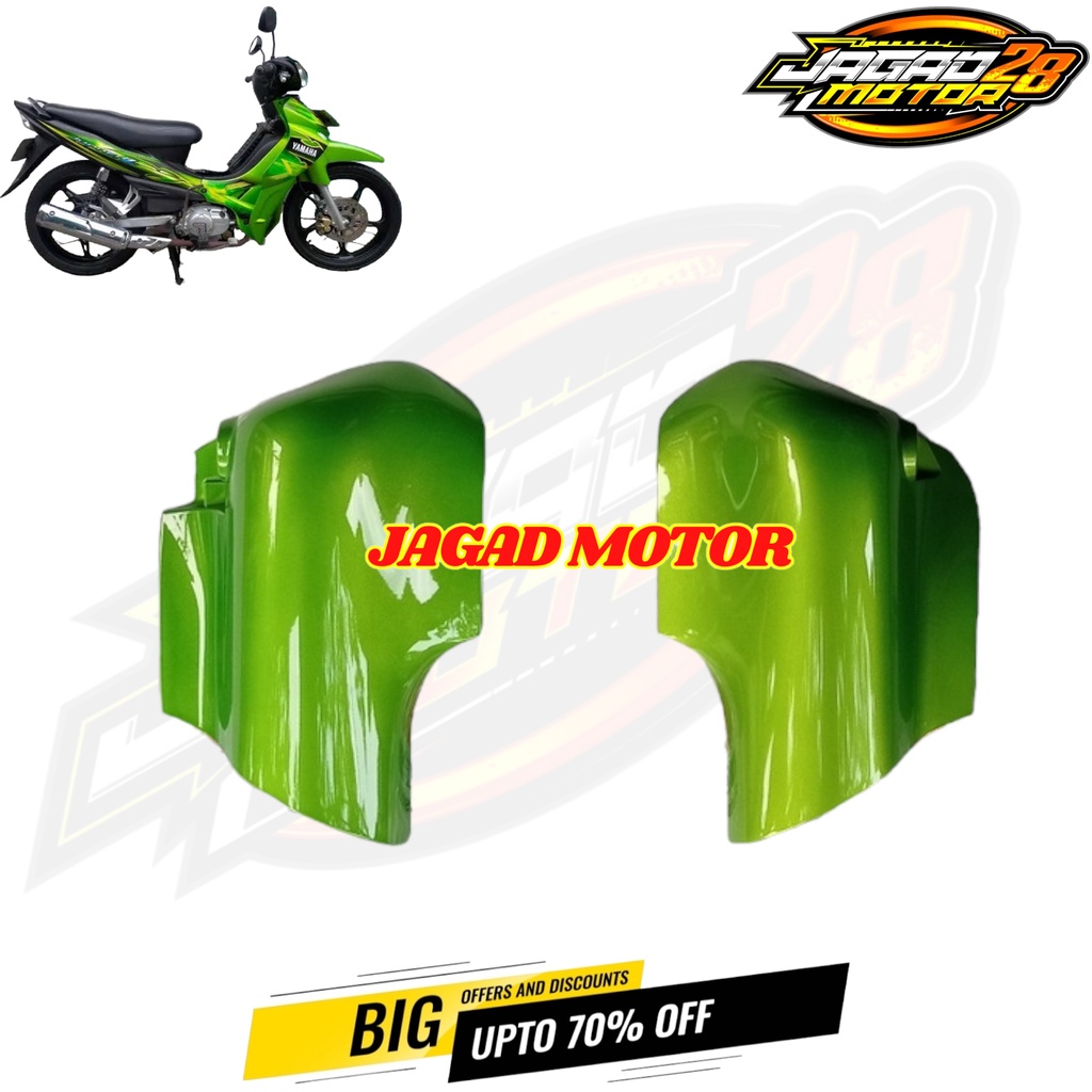 Cover Tutup Shock Depan Jupiter Z Burhan Warna Hijau / Cover Fork Tutup Spakbor Depan Yamaha Jupiter Z Burhan Warna Hijau / Tutup Shok Depan Jupiter Z New Burhan Hijau