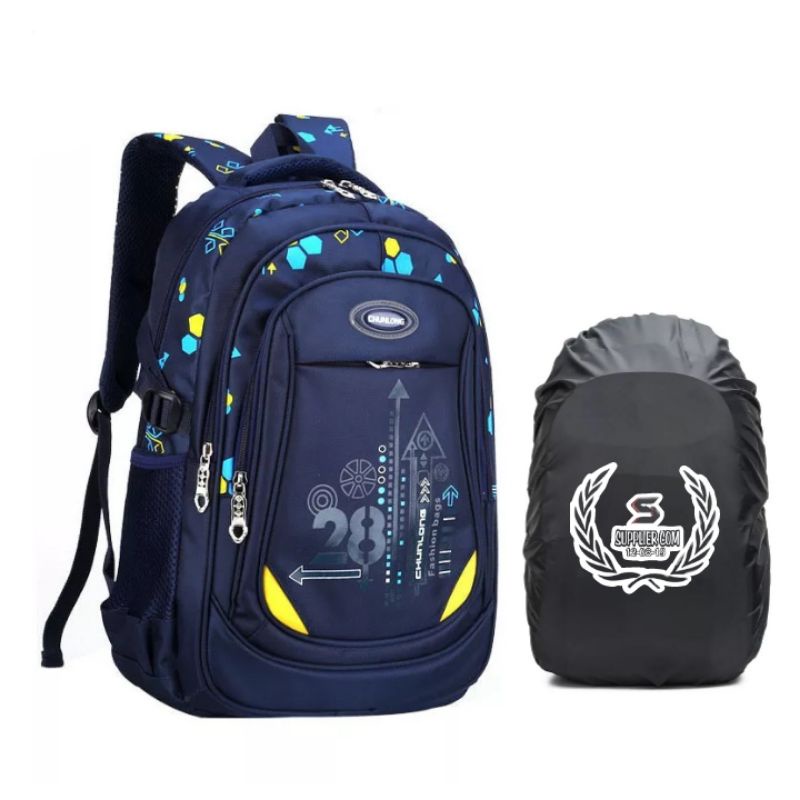 Suppliercom_Tas Sekolah Anak Laki Laki Sd Smp Sma Backpack Ransel Cowok Cewek Backpack Sekolah Kuliah Kerja