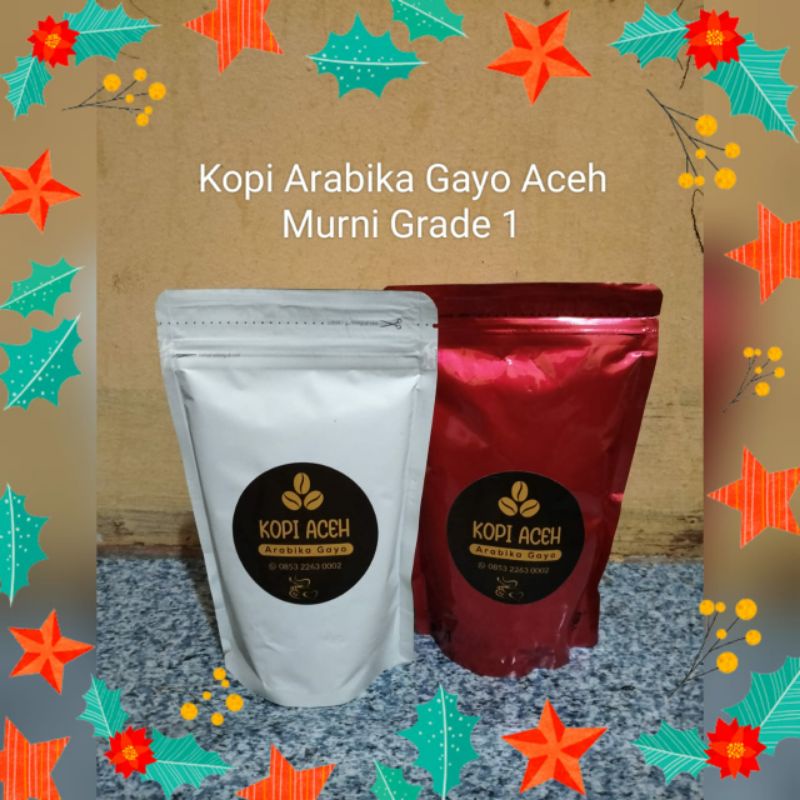 

Kopi Arabika Gayo Aceh Super Murni Grade1 Bubuk 250gram