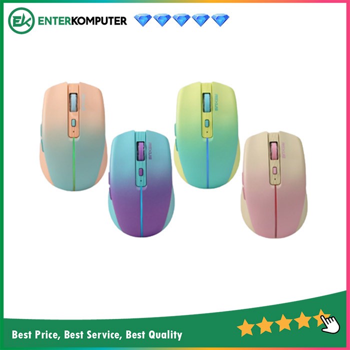 Rexus QB200 Dual Mode Wireless Bluetooth (Lime,Sunset,Pearl,Violet)