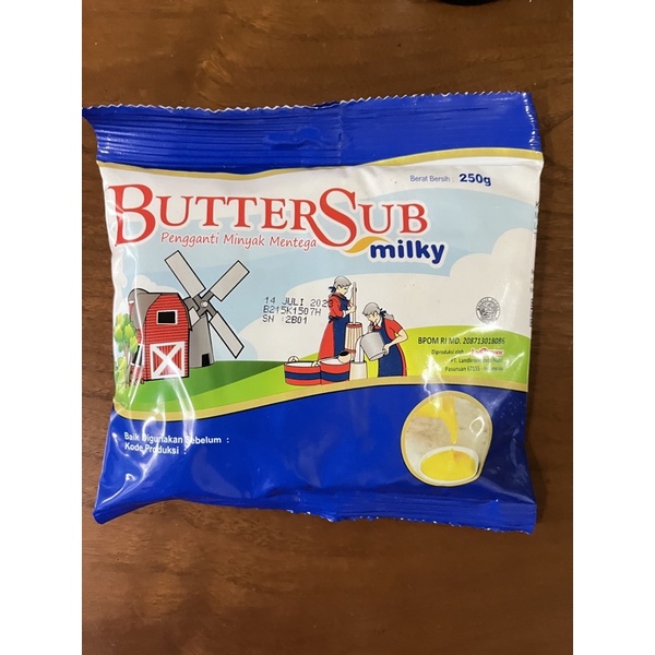 

ButterSub Milky 250gr sachet BOS Butter Oil Substitute Pengganti minyak mentega