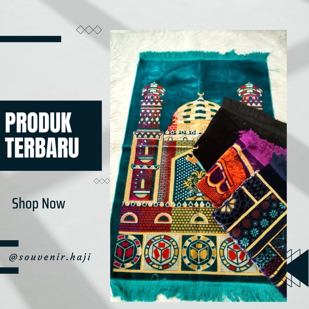 Sajadah Ar Rahman Gold Dewasa Bahan Beludru Kualitas Premium