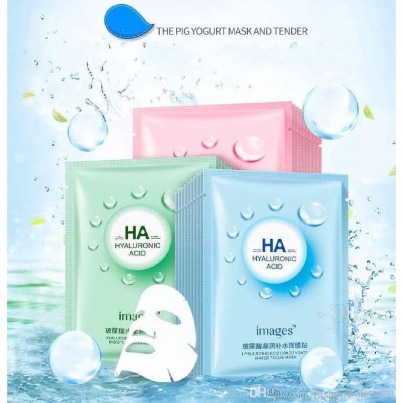 {Bisa kirim instant COD Medan Termurah}IMAGES HA Hyaluronic Acid Sheet Mask Water Moisturizing Facial Masker Wajah IMG02