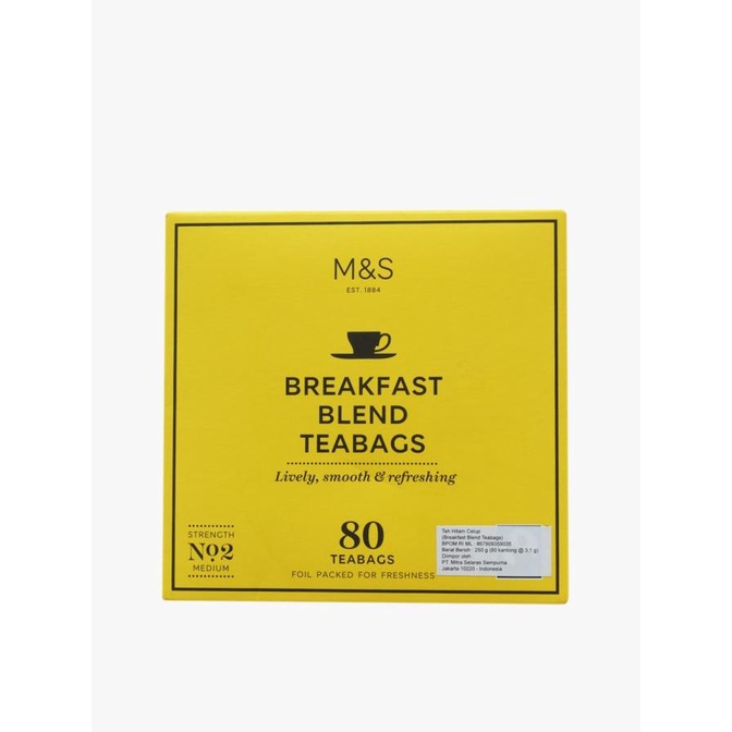 

M&S FOOD - Teh Celup - Breakfast Blend 80 Teabags