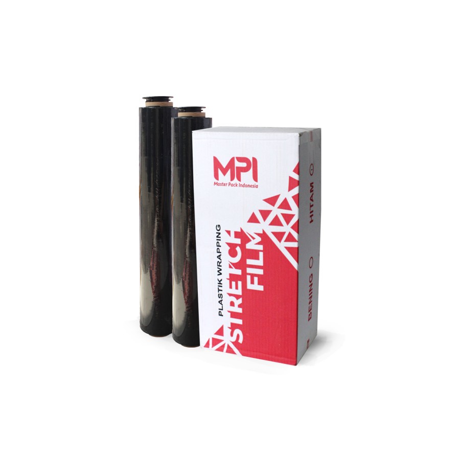 Plastik Wrapping Hitam MPI - Stretch Film Hitam - 50cm x 200m MPI