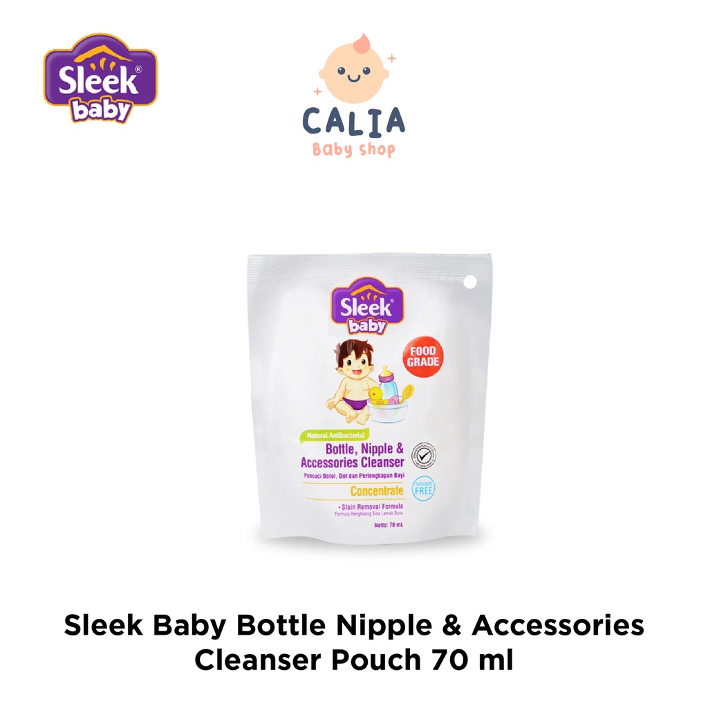 Sleek Baby Bottle Nipple &amp; Accessories Cleanser Pouch 70ml