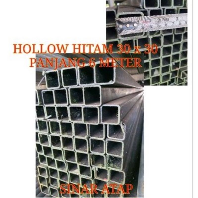 Jual Besi Hollow Hitam Uk X Tebal Mm Panjang Meter Shopee