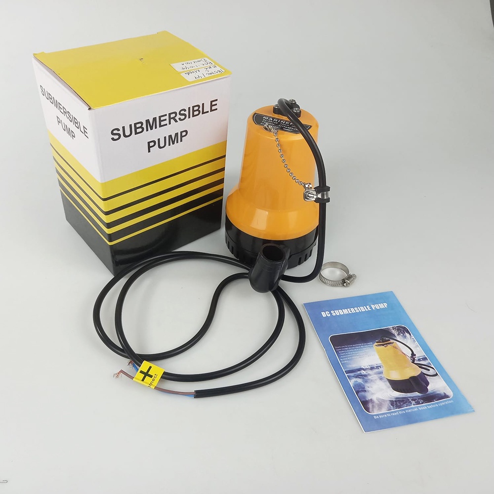 MARINEPET Pompa Air Submersible Water Bilge Pump 12V - Orange - 7RHZJ5OR